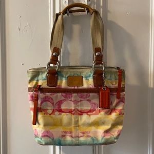 Multicolor Coach Purse